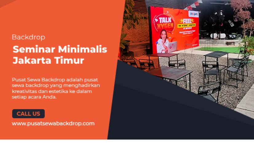 backdrop seminar minimalis jakarta timur