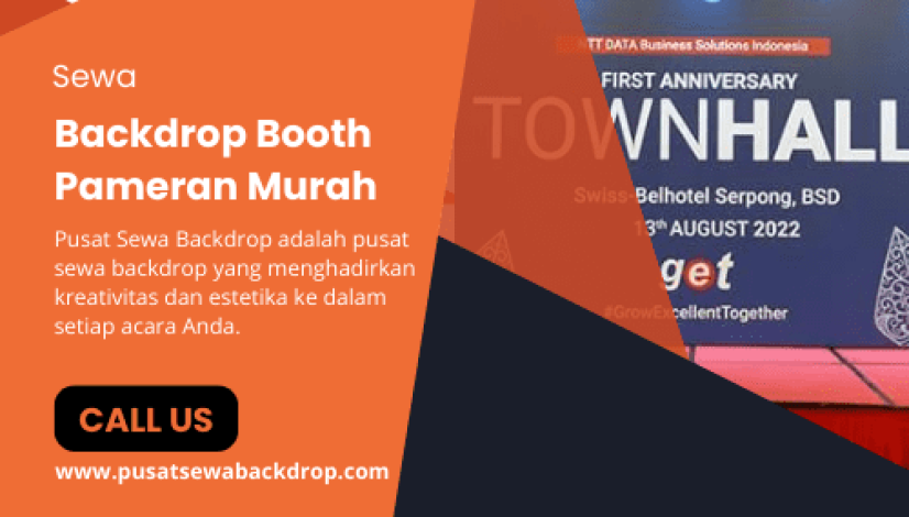 Sewa Backdrop Booth Pameran Murah